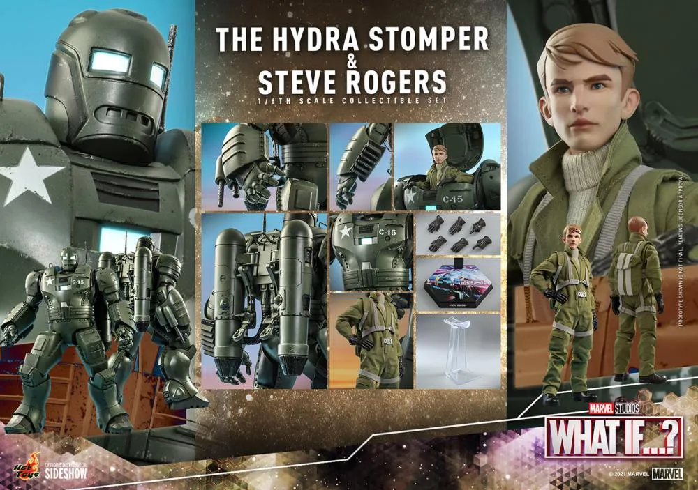 1:6 Marvel : What If…? - Steve Rogers & Hydra Stomper Figure TMS060 Hot Toys