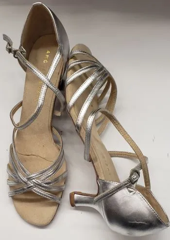 2" Susie -- Women's Latin Ballroom Sandal -- Silver