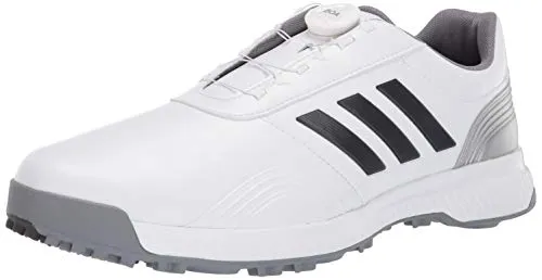 adidas Men's CP Traxion BOA Golf Shoe, FTWR White/Grey six/Silver Metallic, 9.5 M US