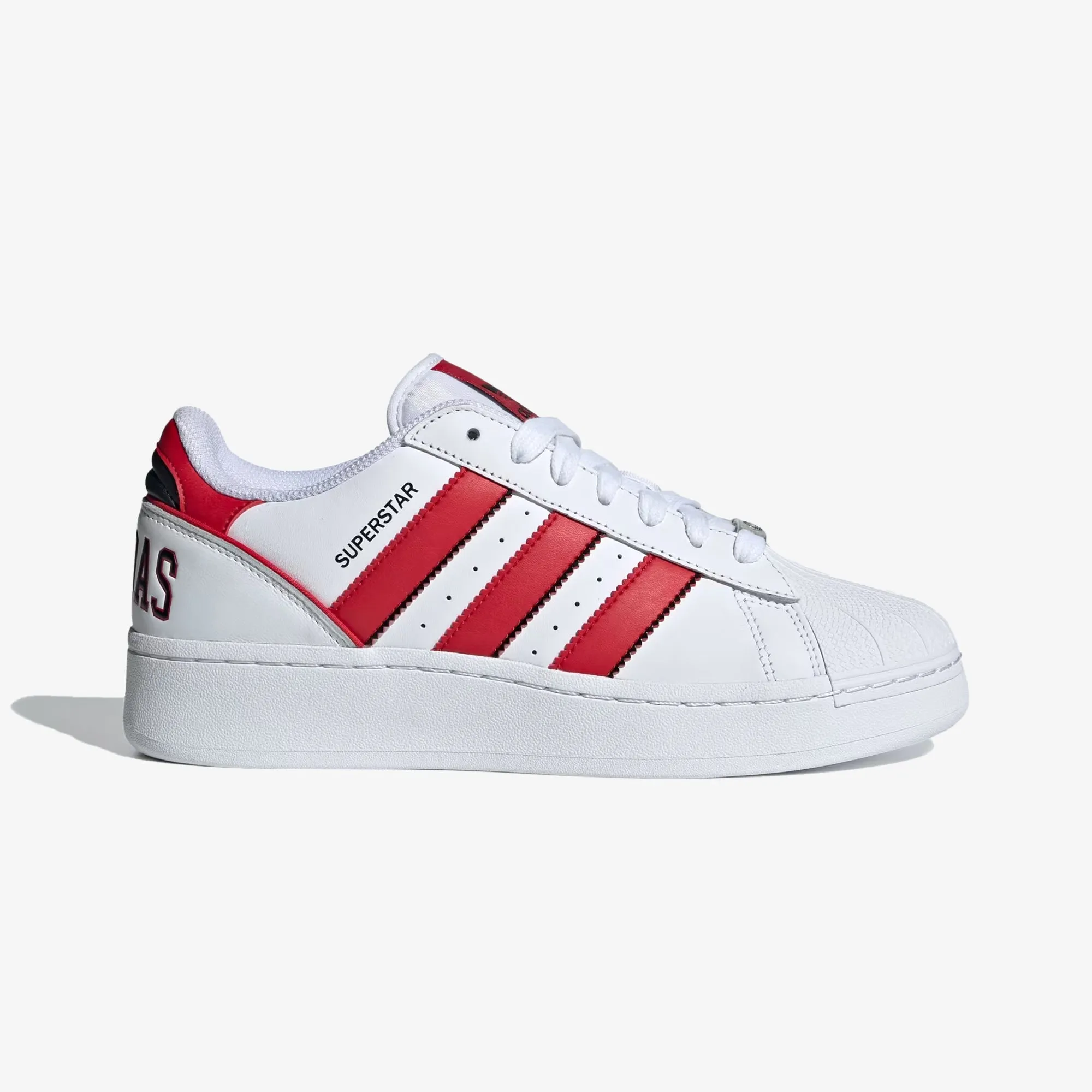 Adidas Originals | SUPERSTAR XLG  { CLOUD WHITE/BETTER SCARLET/CORE BLACK