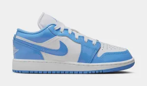 Air Jordan 1 Low SE Legend Blue Grade School Lifestyle Shoes (White/Legend Blue)