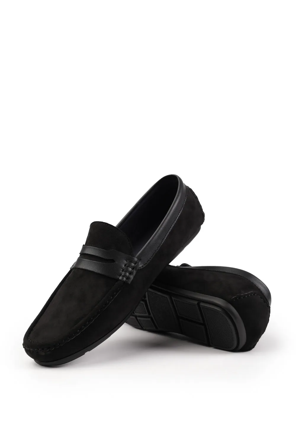 ALFIE DRIVING SHOES IN BLACK