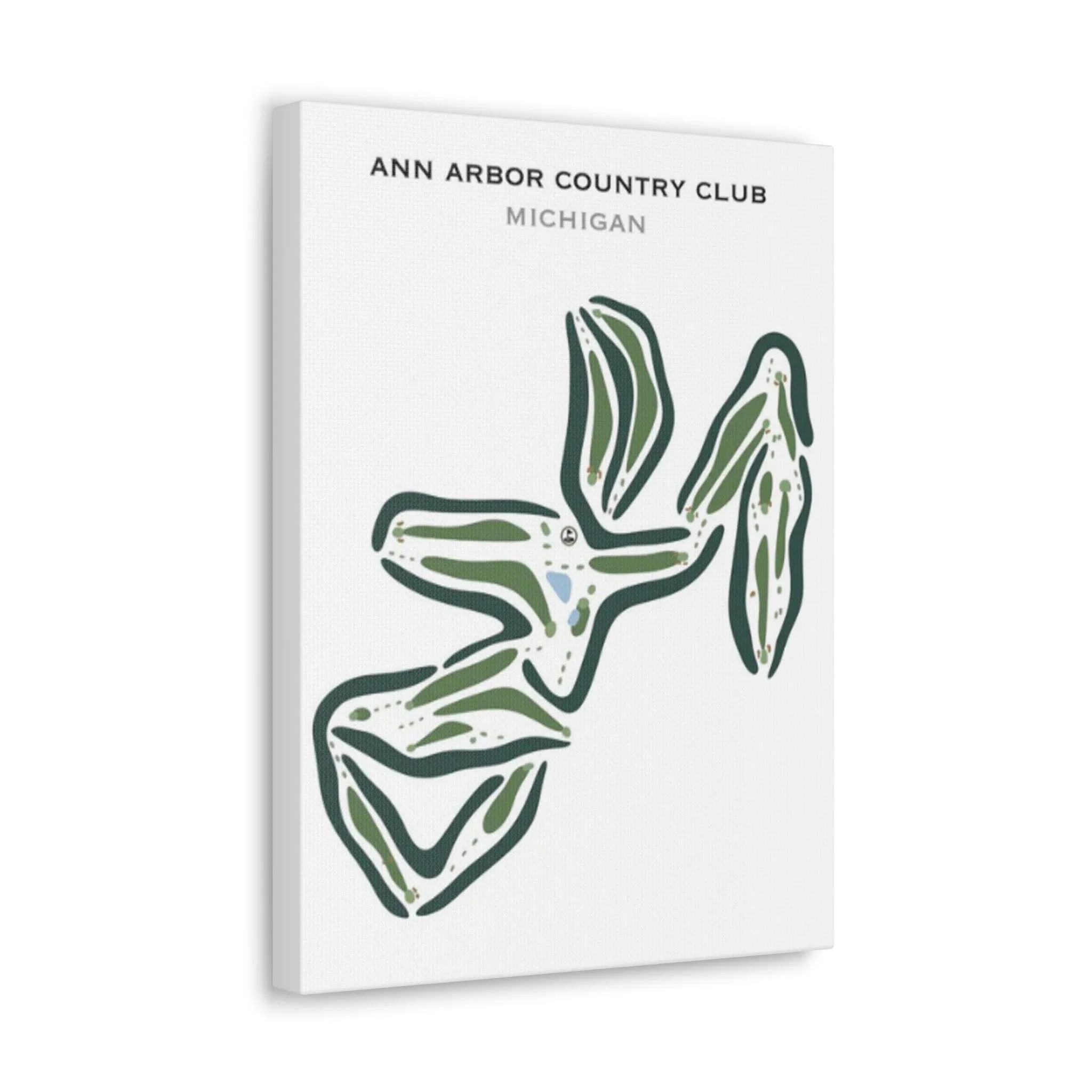 Ann Arbor Country Club, Michigan - Printed Golf Courses