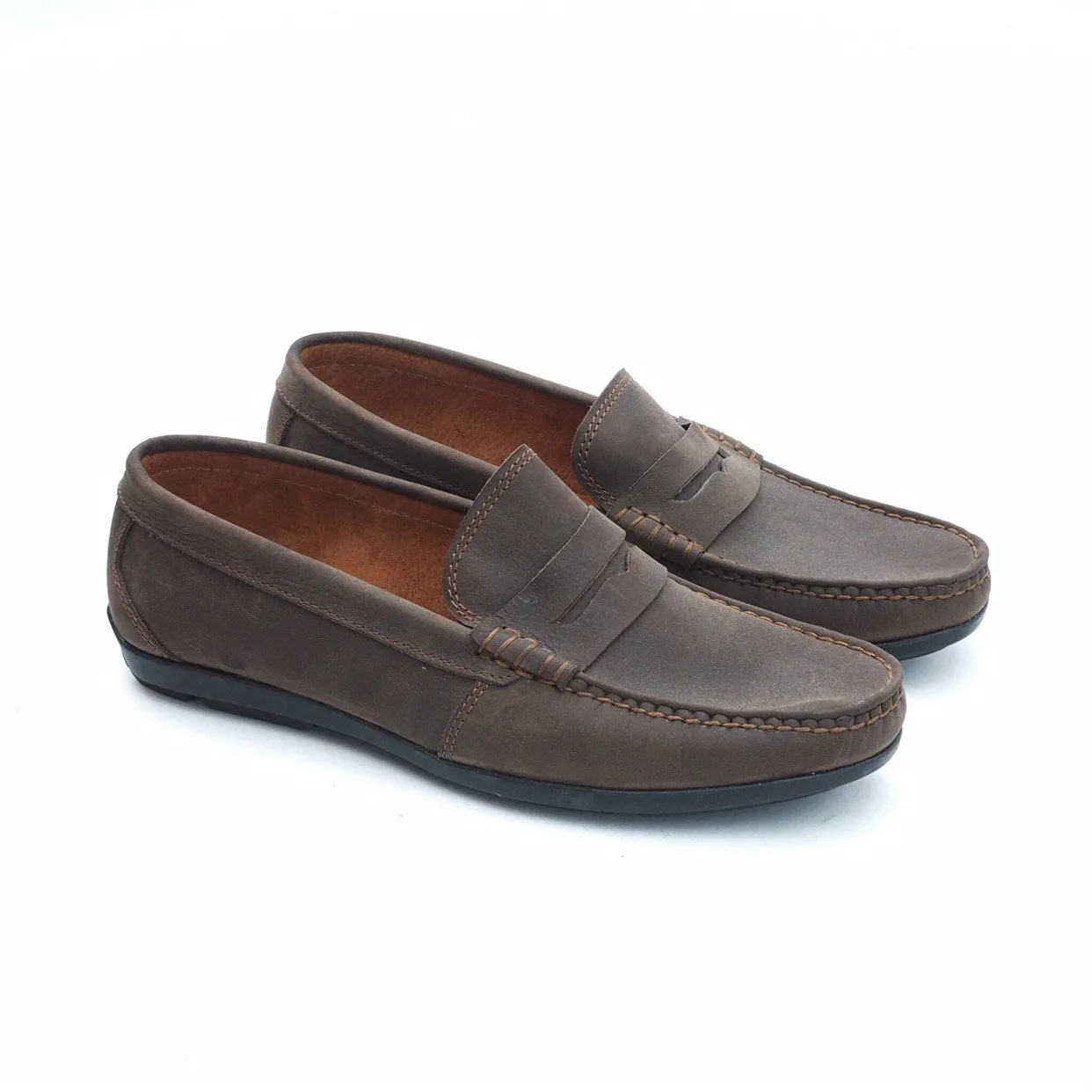 Arsenio Casual Driving Shoes (Muddy Brown)