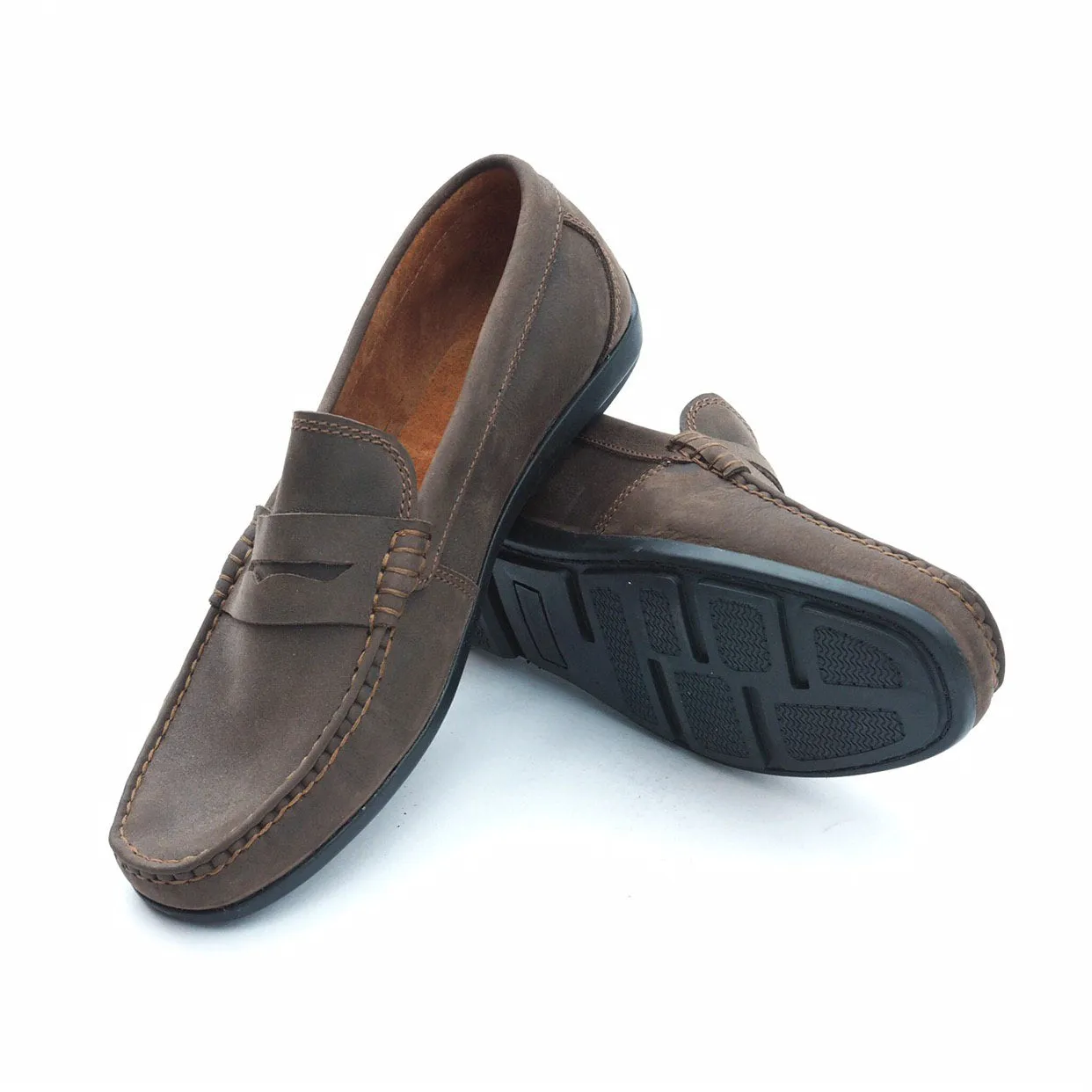 Arsenio Casual Driving Shoes (Muddy Brown)