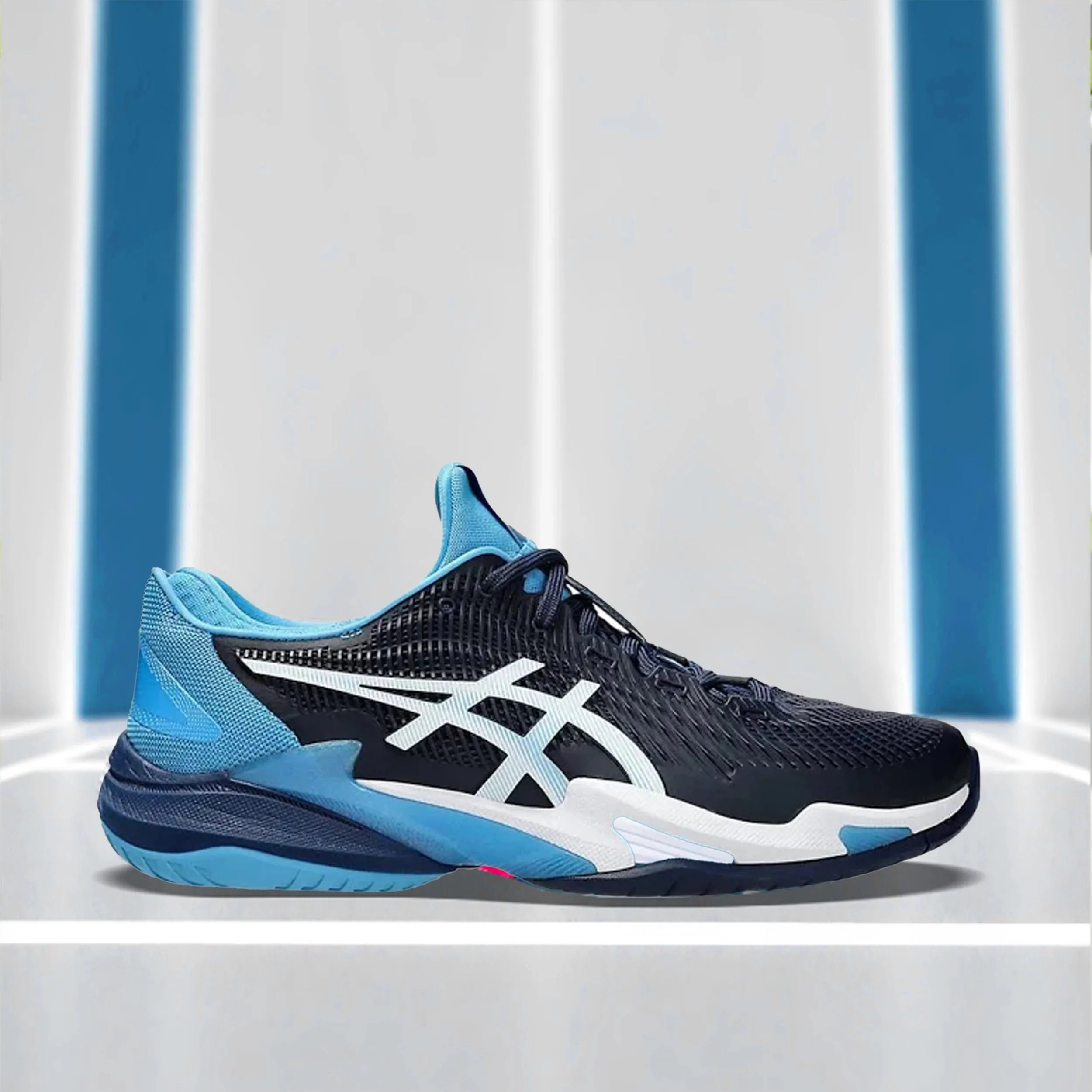 Asics Court FF3 Novak Tennis Shoes (Blue Expanse/ White)