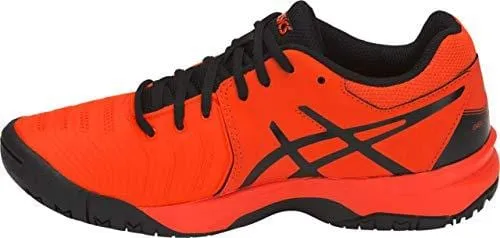 ASICS Gel-Resolution 7 GS Kid's Tennis Shoe, Cherry Tomato/Black, 6 M US Big Kid