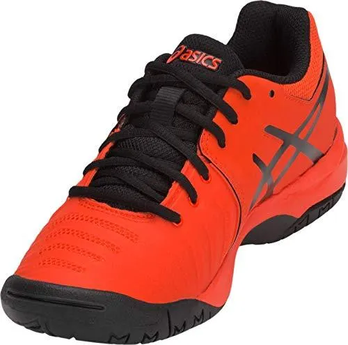 ASICS Gel-Resolution 7 GS Kid's Tennis Shoe, Cherry Tomato/Black, 6 M US Big Kid