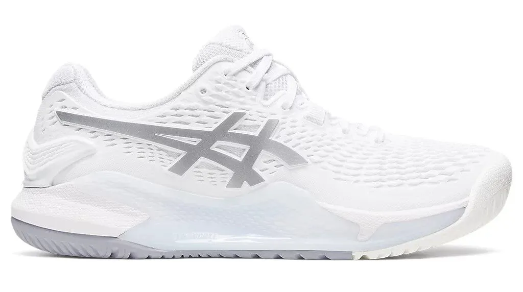 Asics Gel Resolution 9 Tennis Shoes White/Pure Silver