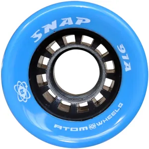 Atom Snap Roller Skate Wheels 60x40mm 91a - Blue (Set of 4)