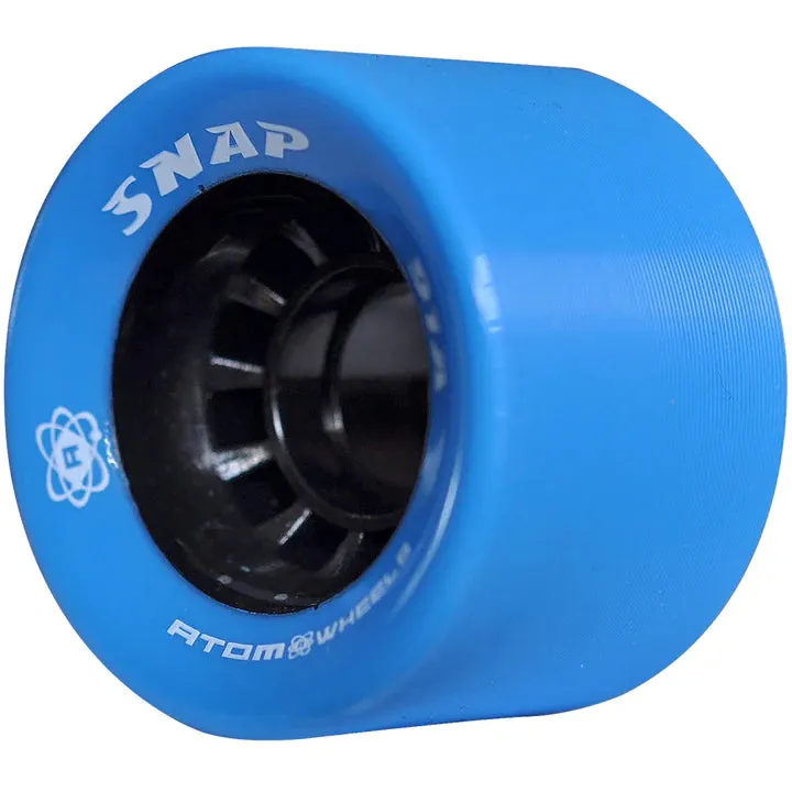 Atom Snap Roller Skate Wheels 60x40mm 91a - Blue (Set of 4)