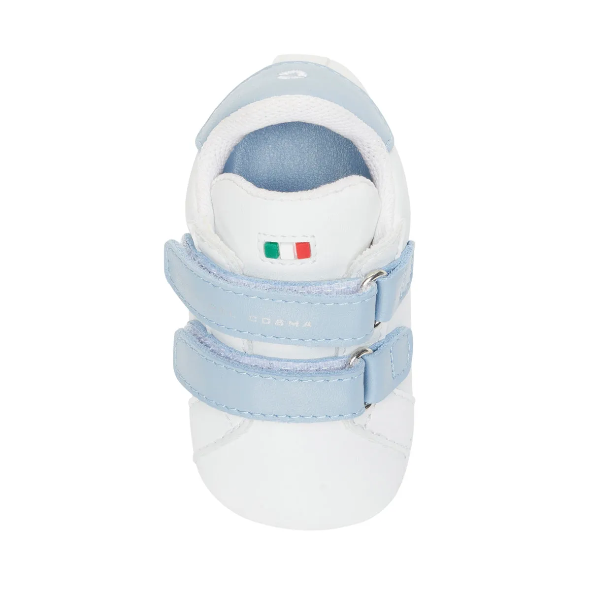 Baby Shoe - White/Light Blue