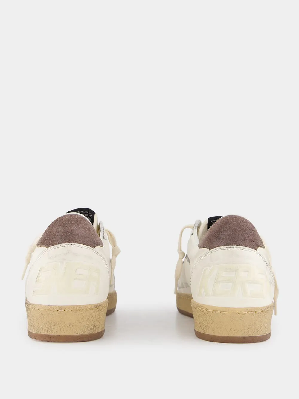 Ballstar Sneakers with Nappa Upper and Suede Heel