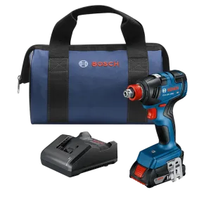 Bosch GDX18V-1800B12 18V EC Brushless Freak 1/4" and 1/2" Two-In-One Bit/Socket Impact Driver Kit