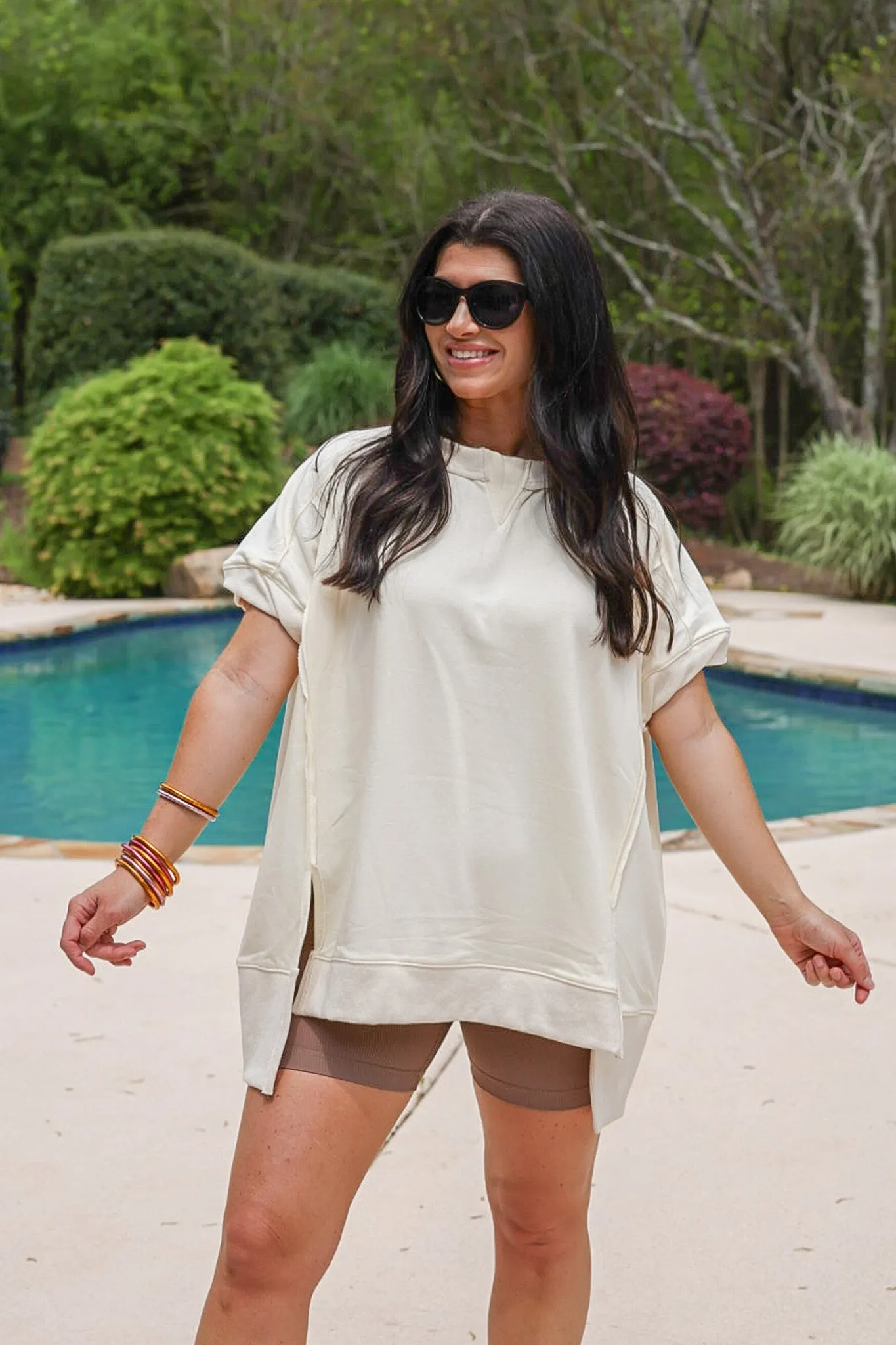 Casual Friday Cream Knit Top