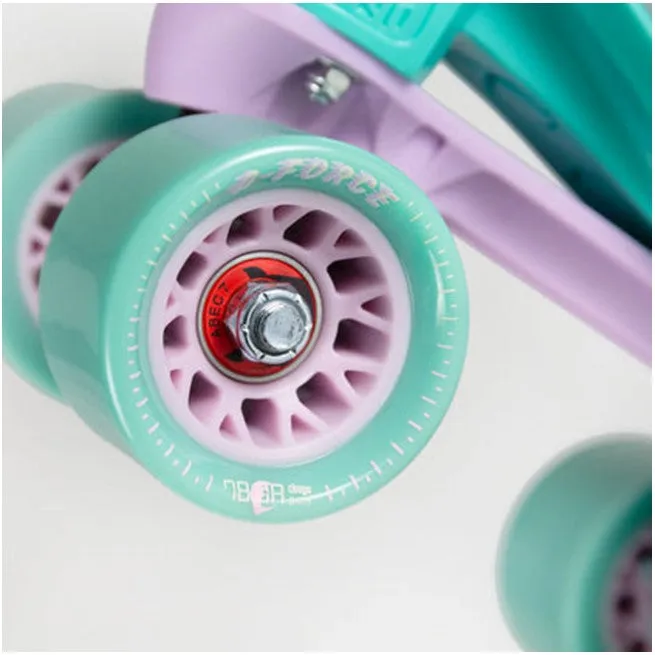 Chaya Melrose White Teal Roller Skates