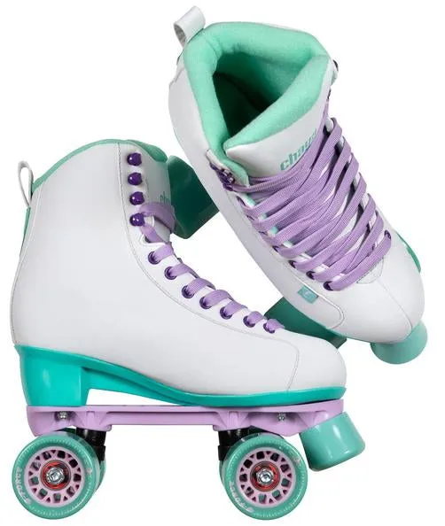 Chaya Melrose White/Teal Roller Skates