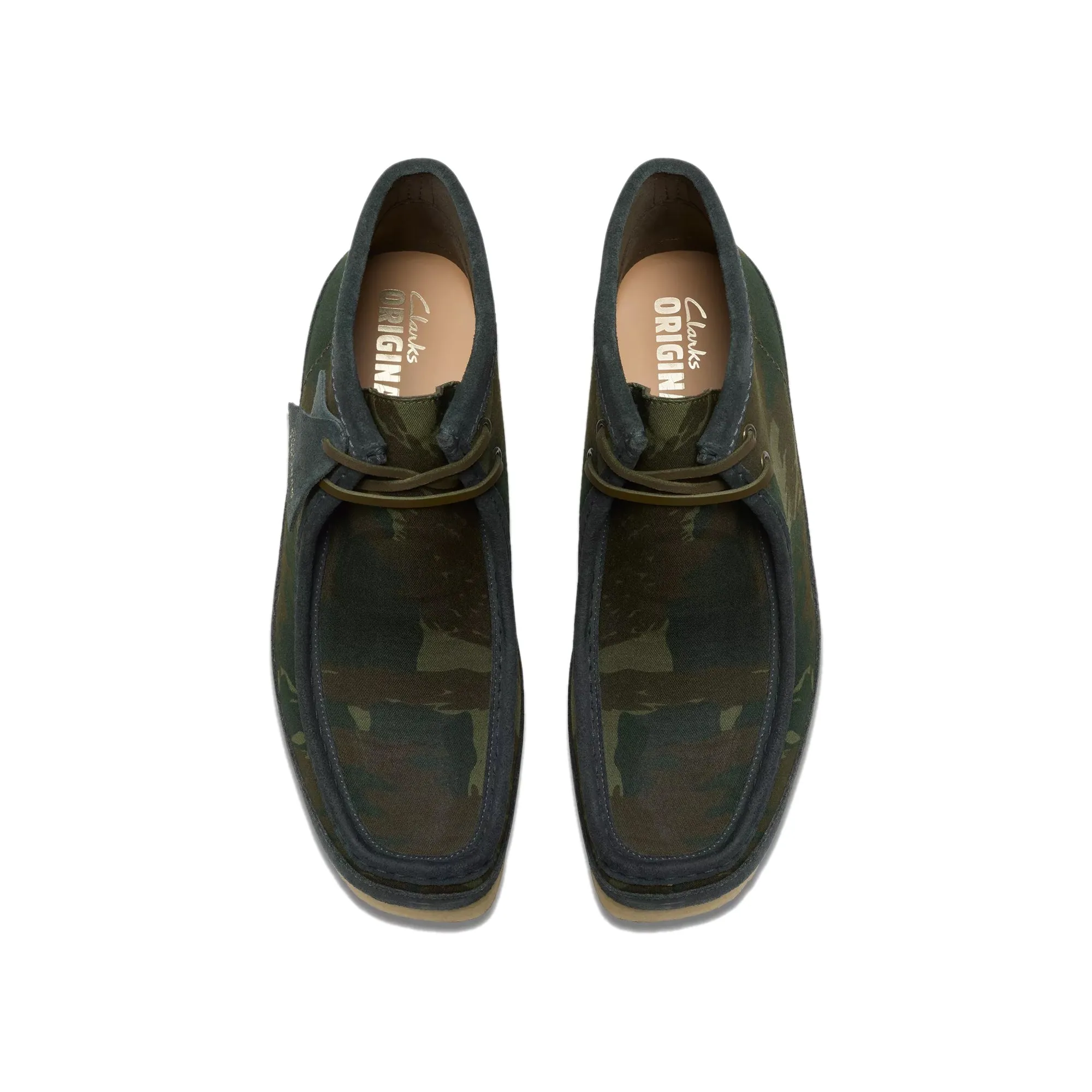 Clarks Mens Wallabee Camo Boots