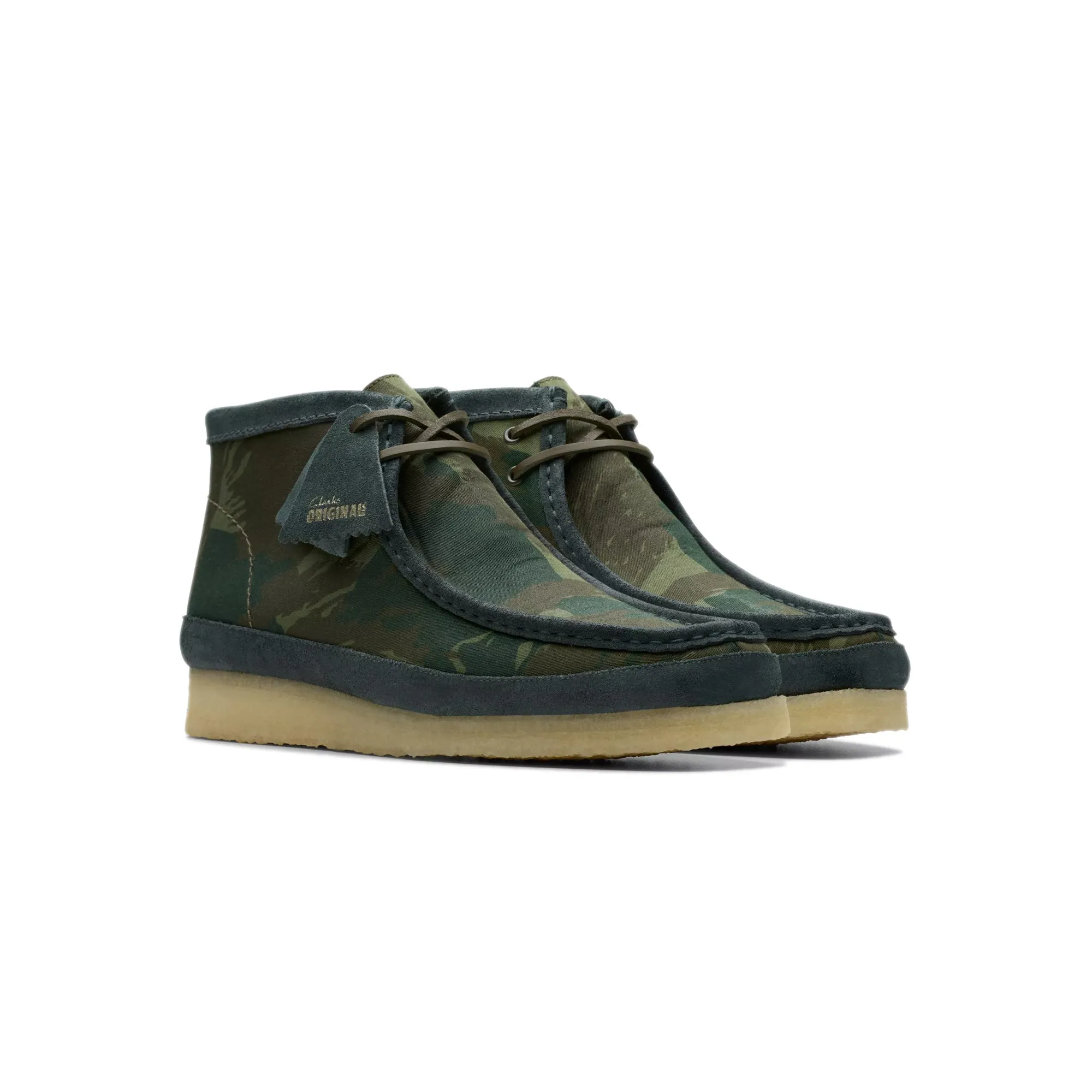 Clarks Mens Wallabee Camo Boots