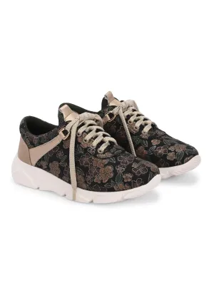 Crimson Blossom Sneakers