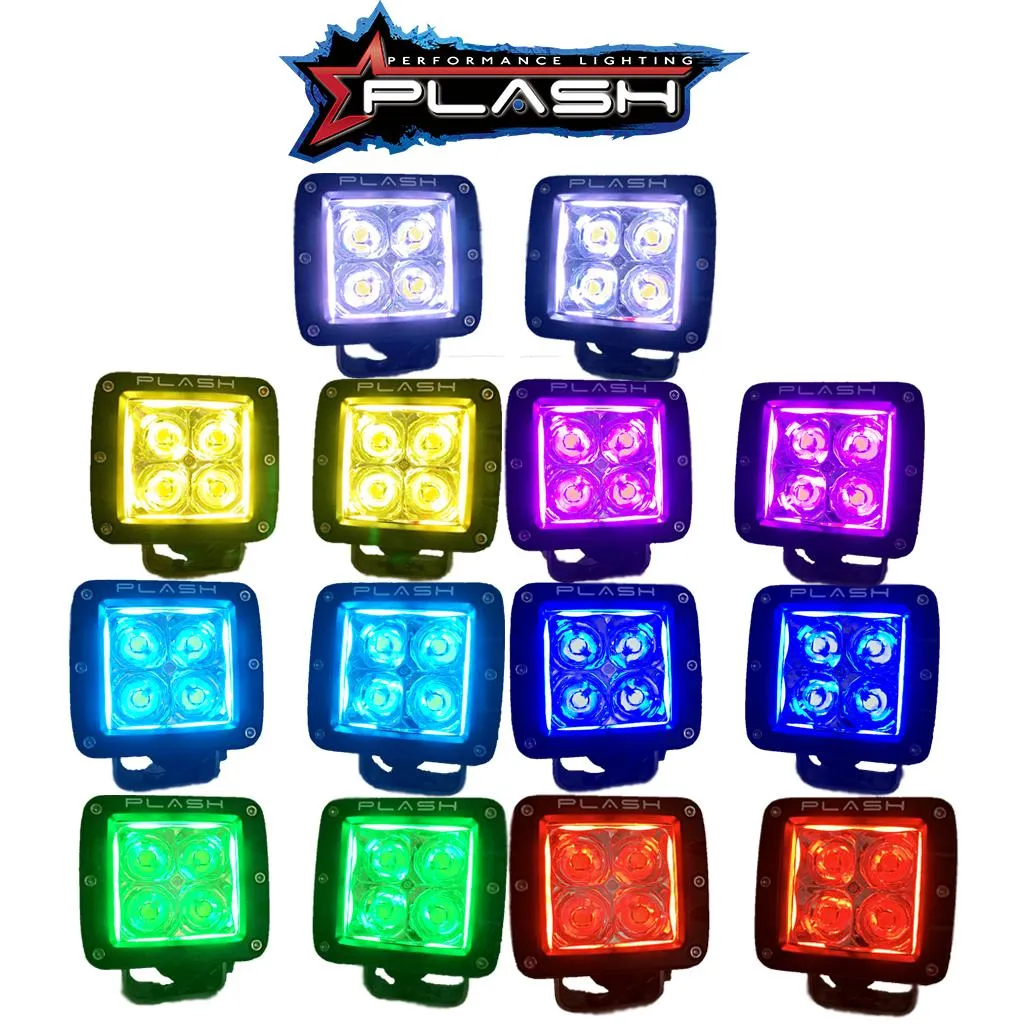 Cube Light - RGB Back Lit - (PAIR)