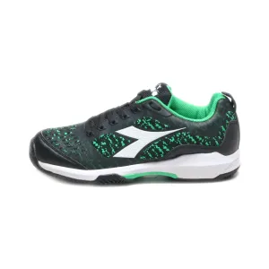 Diadora Speed Shot Clay Court Sport Shoes Fabric Black Colour For Women