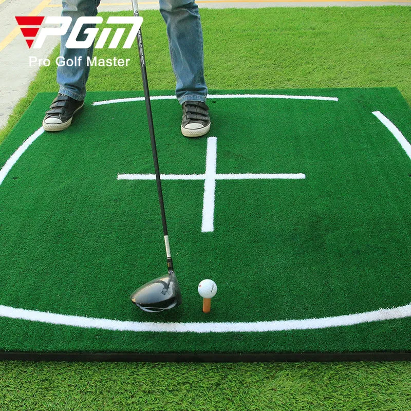 Driving Range Golf Training Mat With Alignment Lines