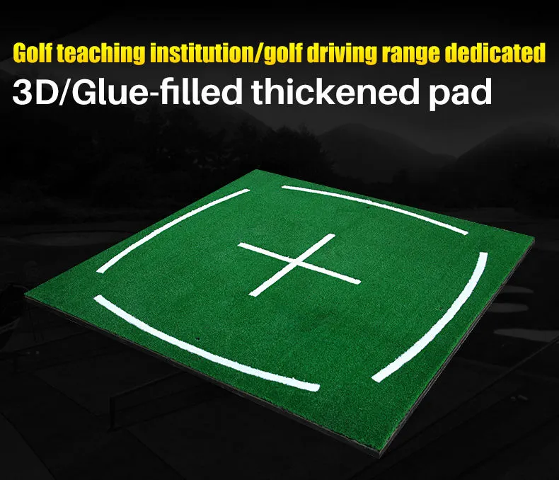 Driving Range Golf Training Mat With Alignment Lines