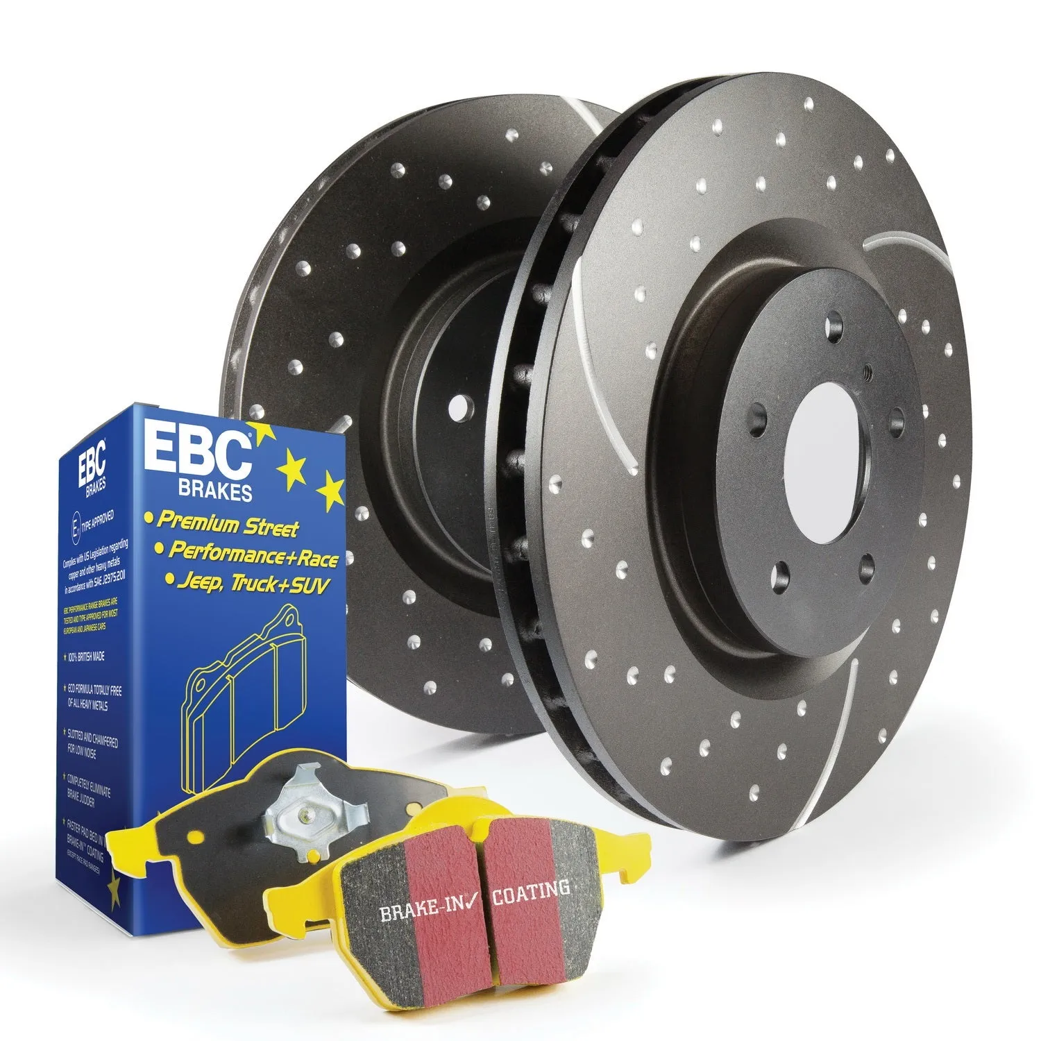 EBC Brakes S5KF1005 S5 Kits Yellowstuff And GD Rotors