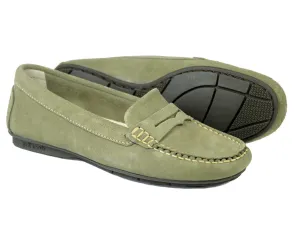 FLORENCE Ladies Sage Suede Summer Loafer by Orca Bay