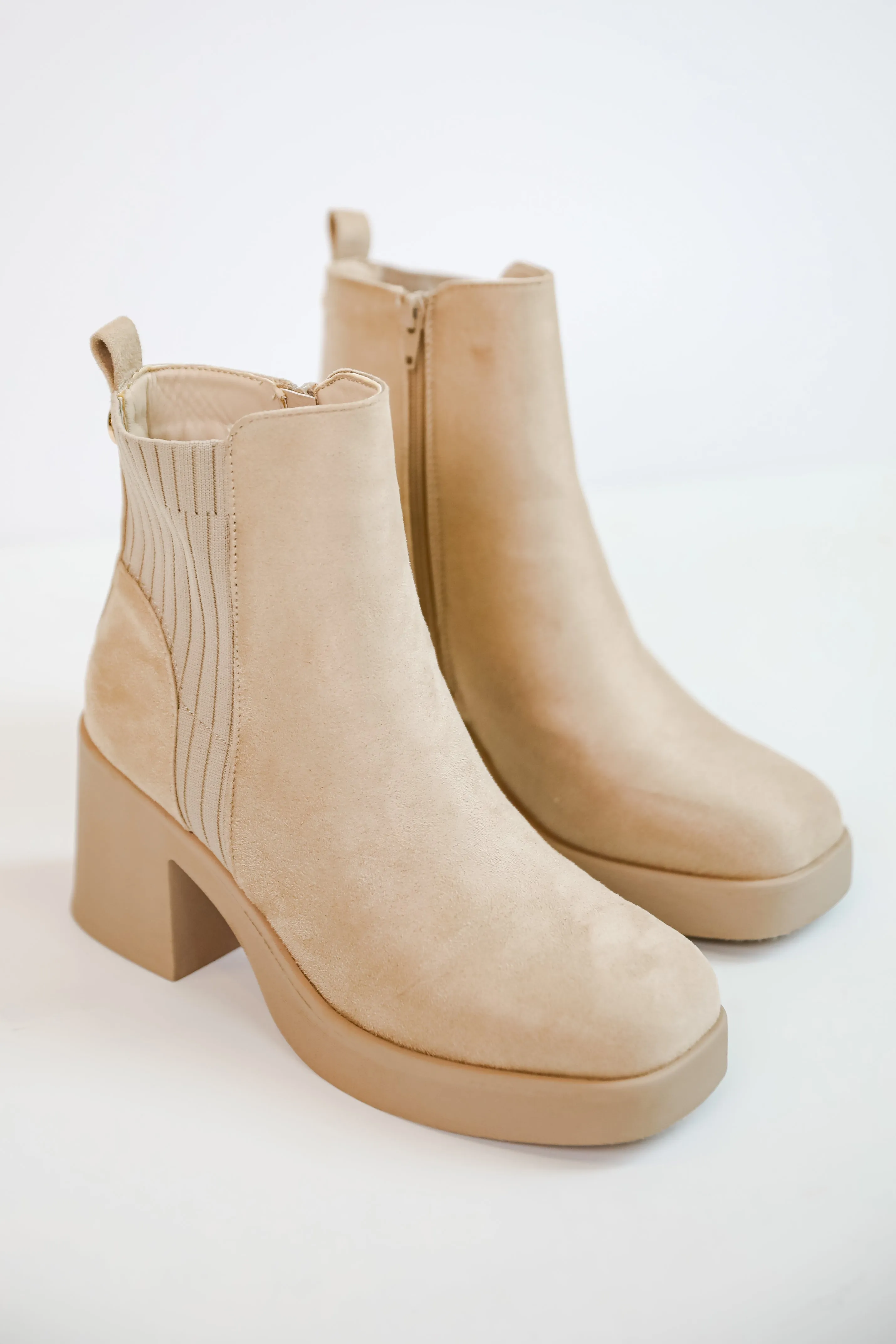 Get In Line Platform Booties