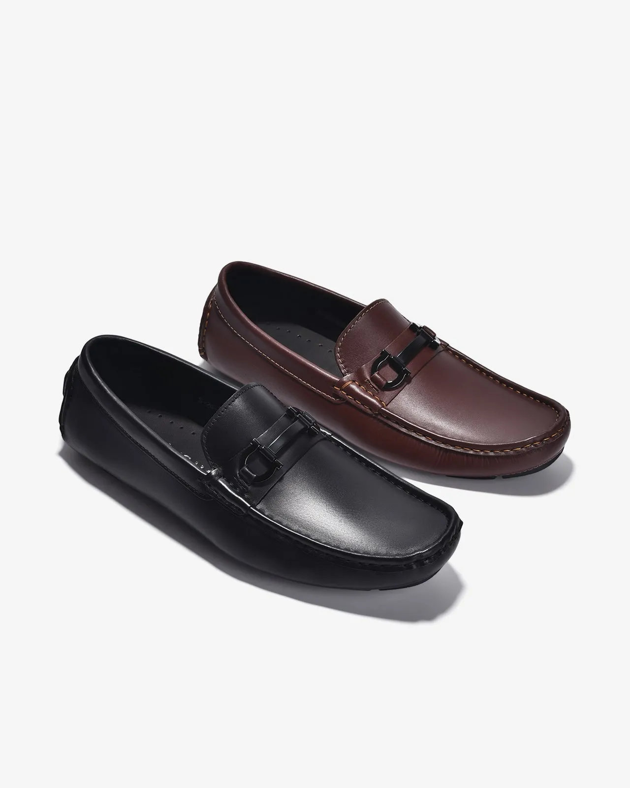 Giày Lười Driving Shoes Hoạ Tiết Horsebit