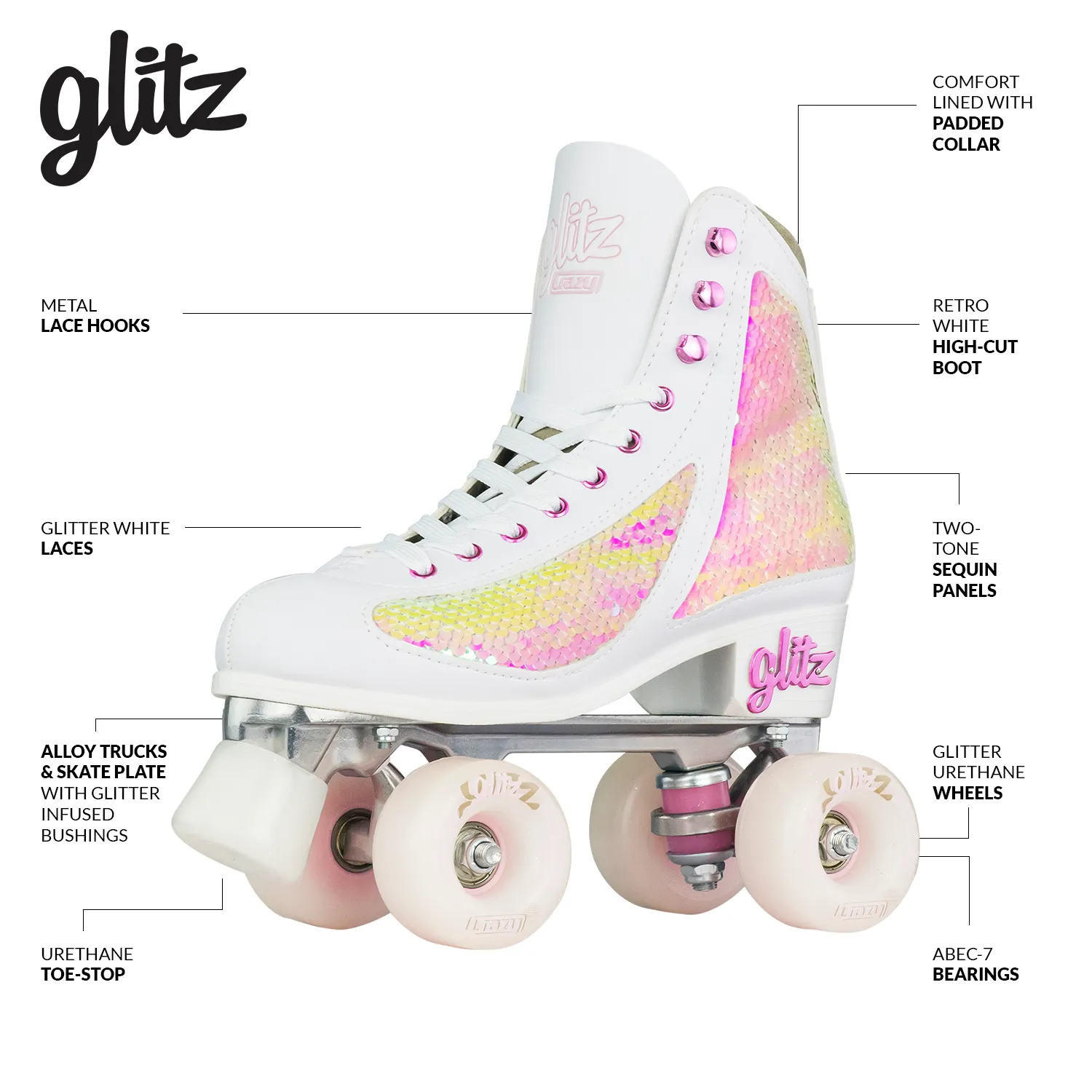 GLITZ Pearl - Roller Skates