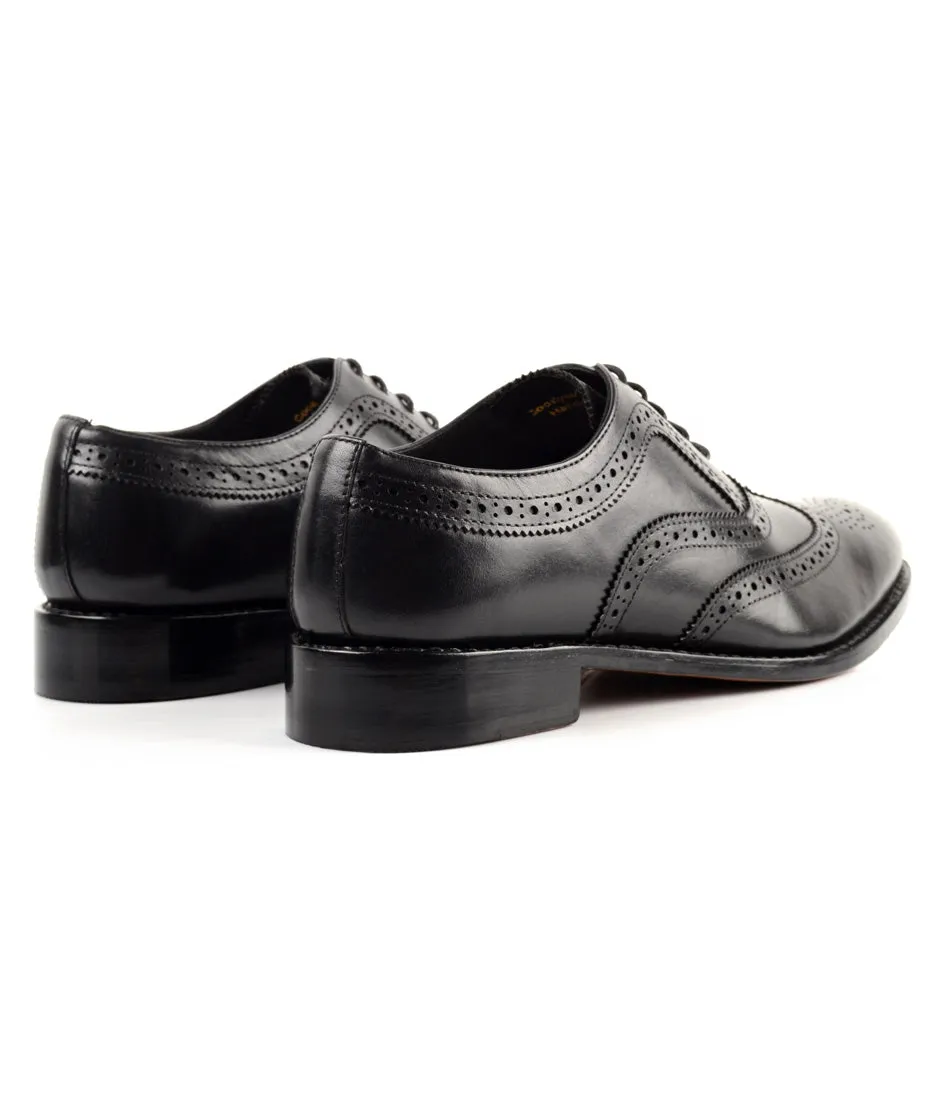 Goodyear Welted - Full Brogue Oxfords - Black