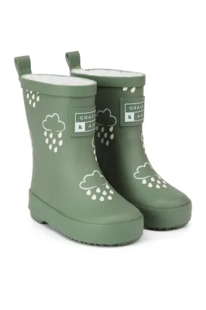 Grass & Air:  Khaki Green Colour Changing Wellies