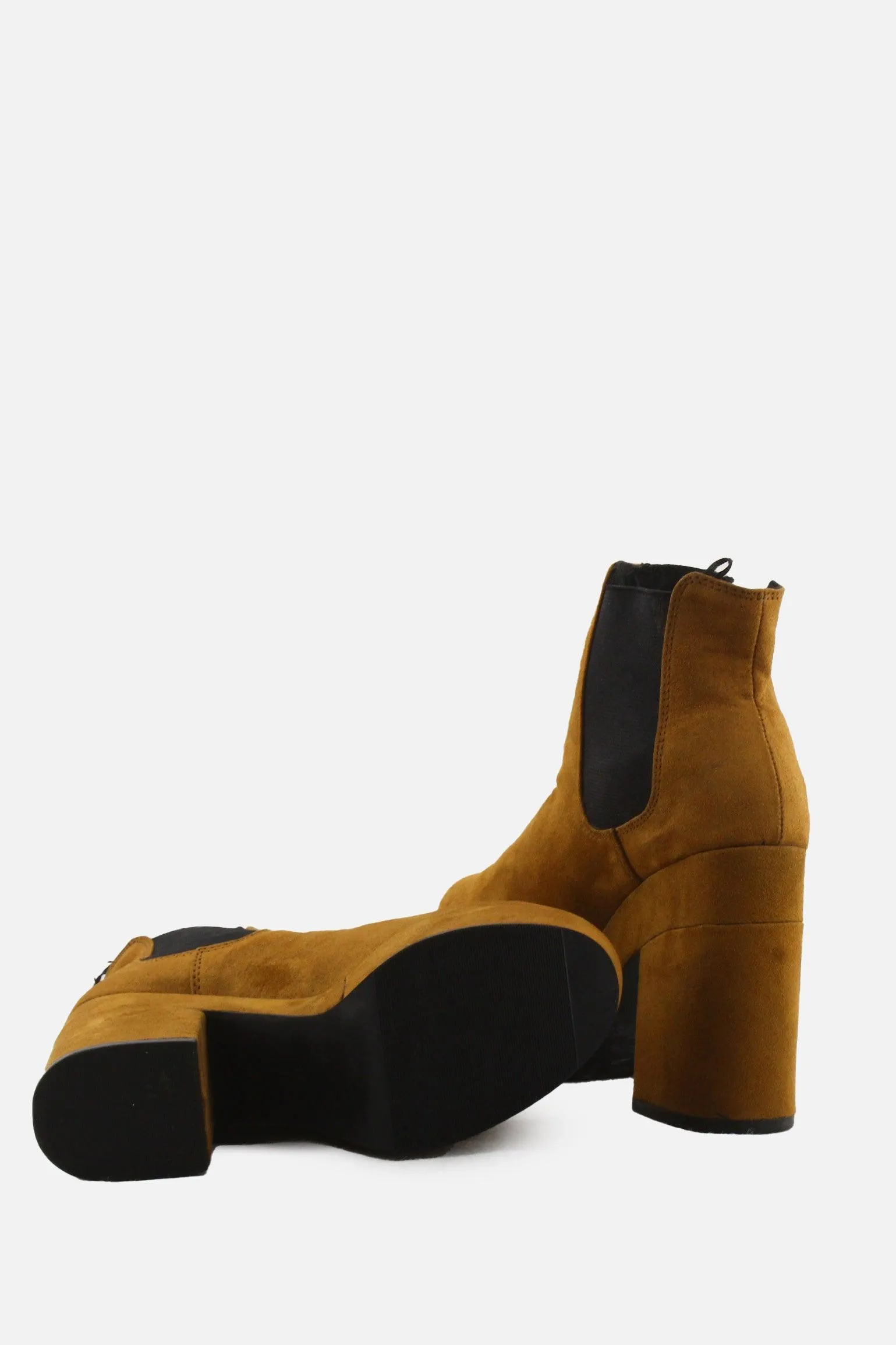 H & M Stretchable Platform Boots | Suede