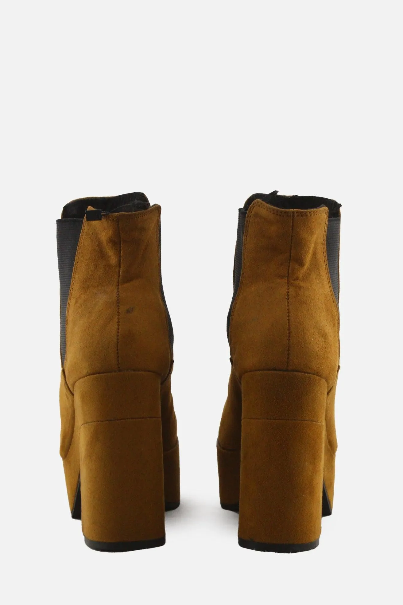 H & M Stretchable Platform Boots | Suede