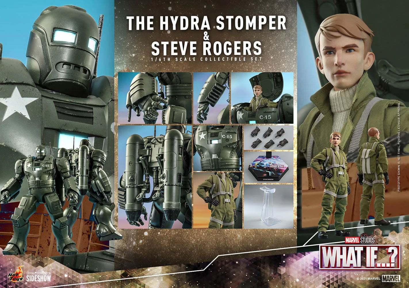 Hot Toys Sixth Scale Figure - Steve Rogers and the Hydro Stomper - Marvel What If...?