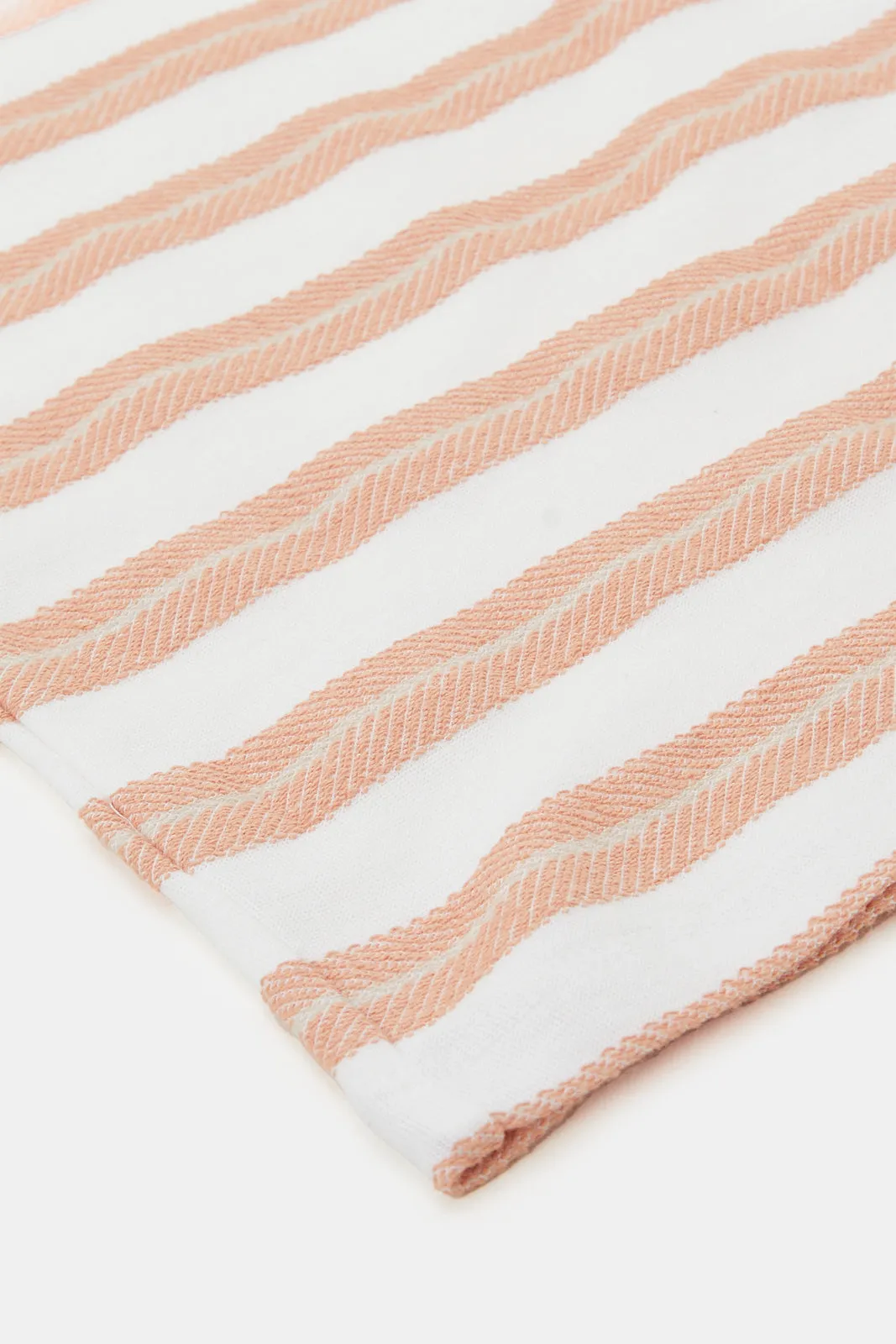 Infant Boys White Striped T-Shirt