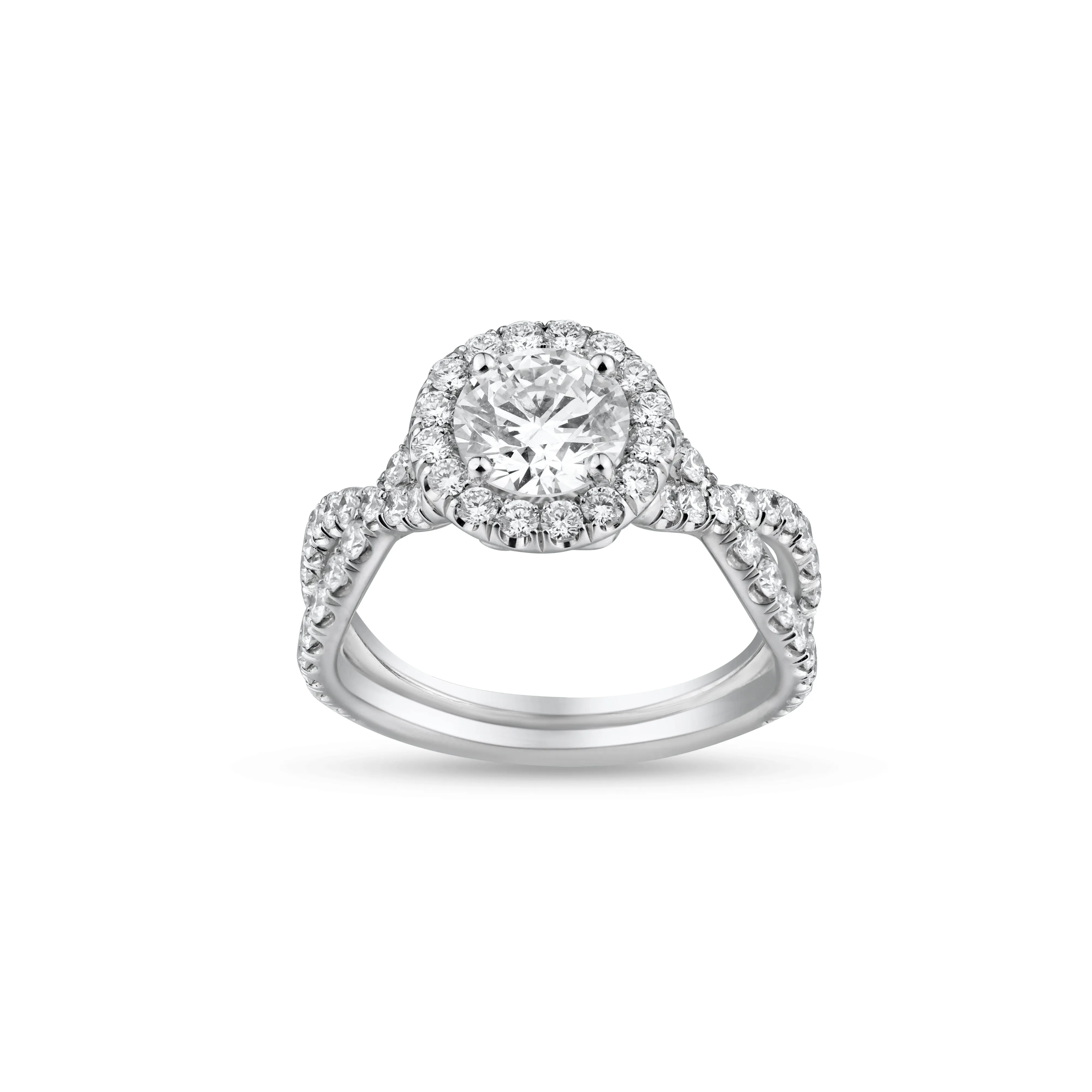 Infinity Diamond Engagement Ring