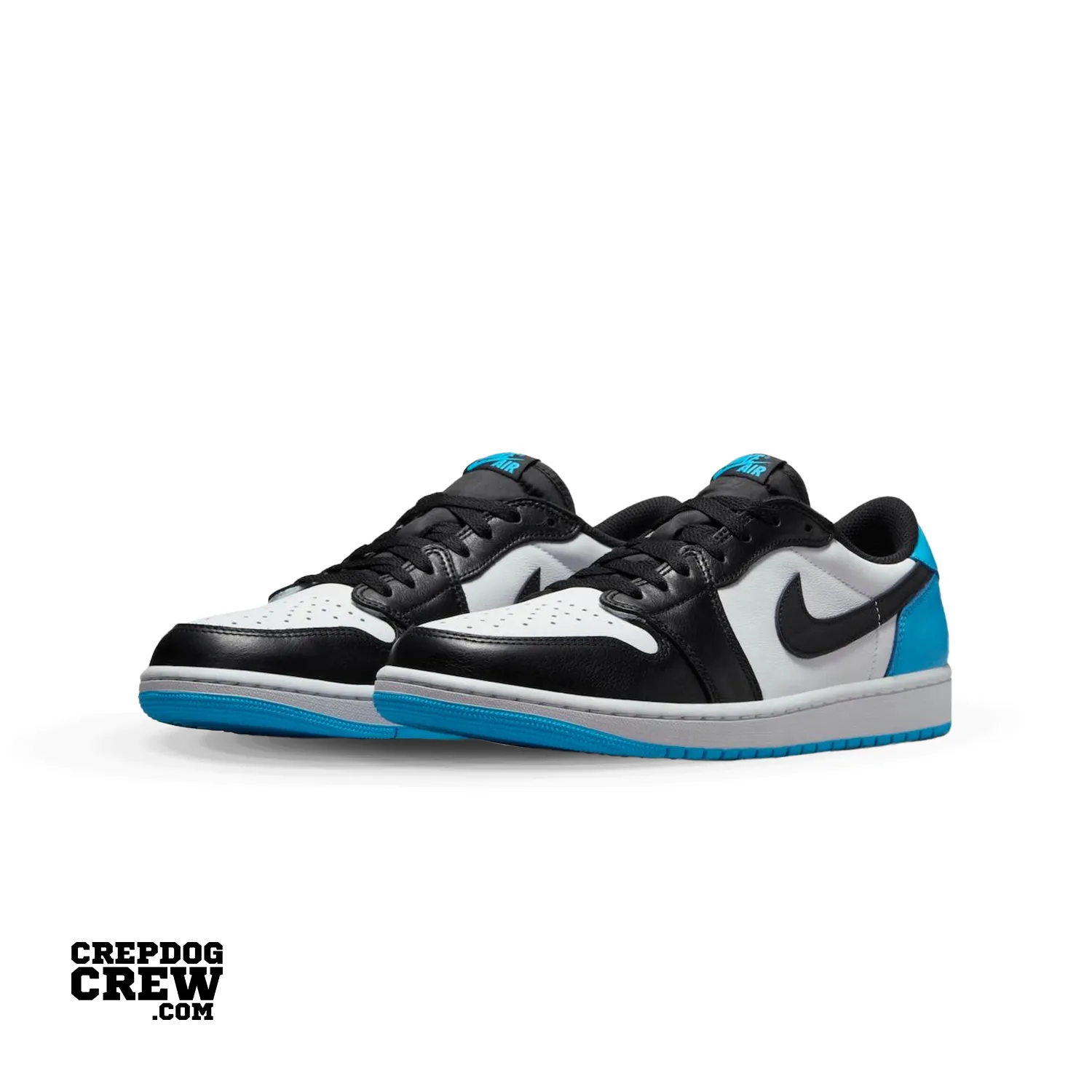 Jordan 1 Low Black Dark Powder Blue (W)