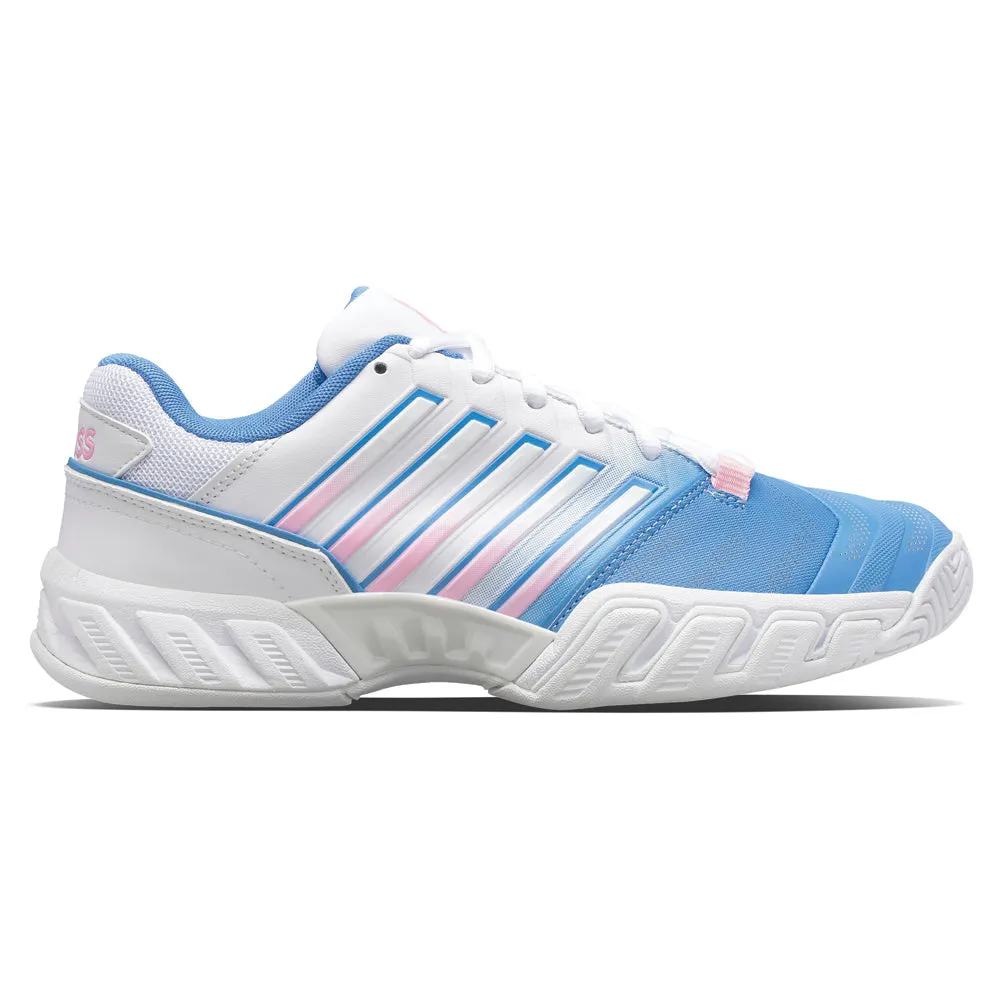 K-Swiss Bigshot Light 4 Tennis Shoes (Ladies) - Silver Lake Blue/White/Orchid Pink