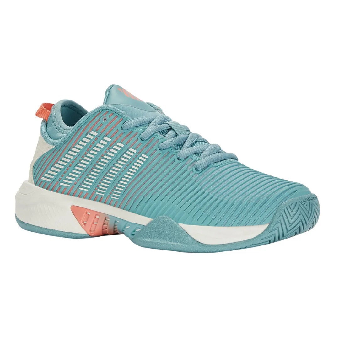 K Swiss Hypercourt Supreme Women Tennis Shoes - Nile Blue/Blanc De Blanc/Desert Flower