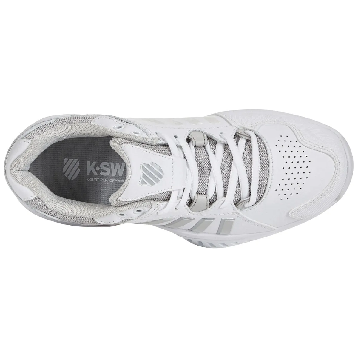 K-Swiss Receiver V Carpet (Ladies) - White/Vapour Blue/Silver