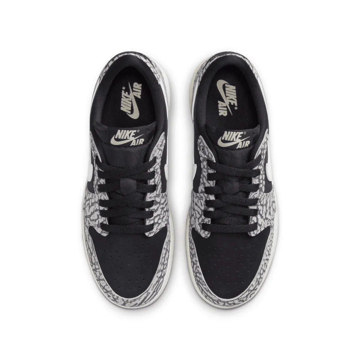 Kid's Air Jordan 1 Retro Low OG 'Black Elephant'