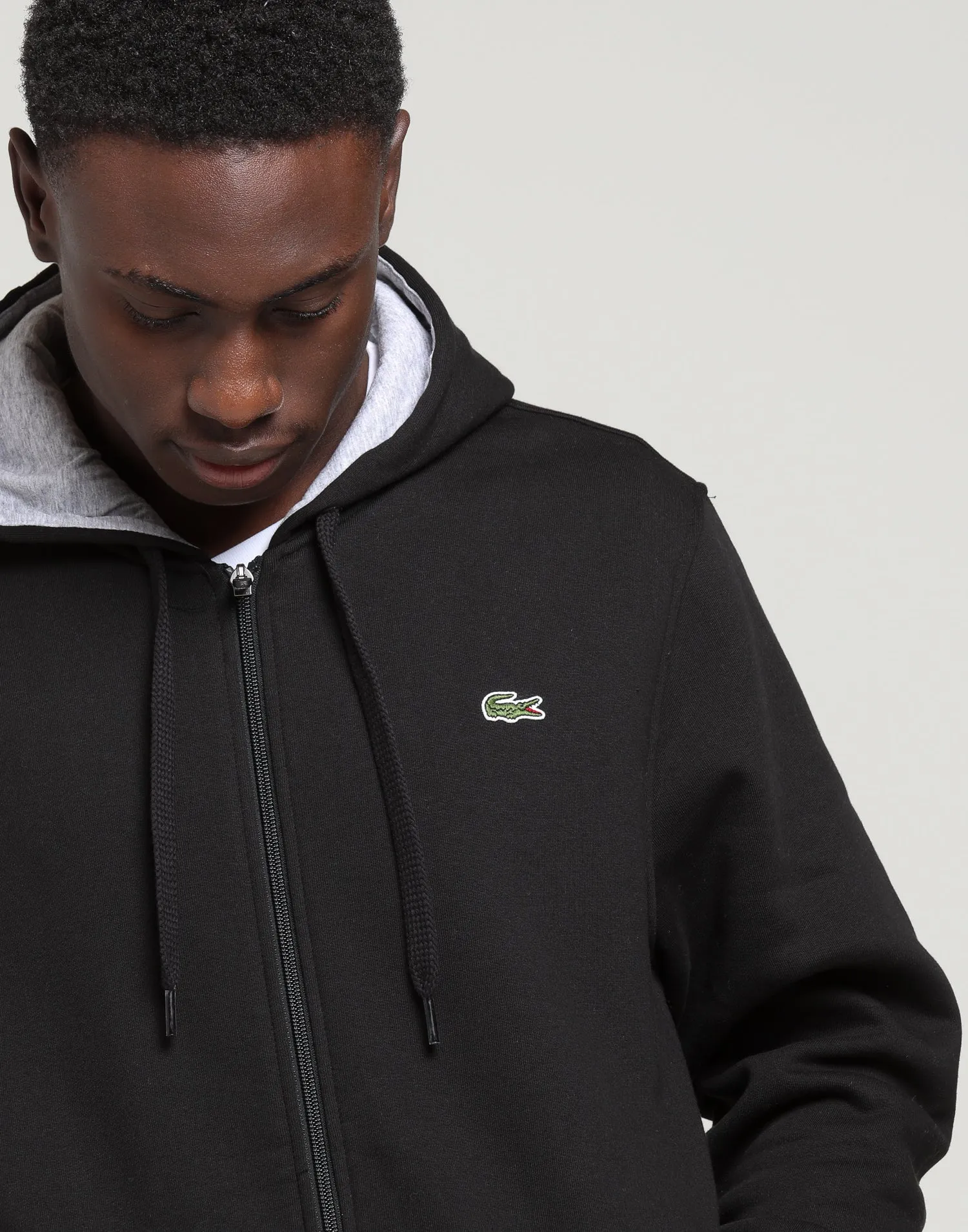 Lacoste Basic Sport Hoodie Black/Silver