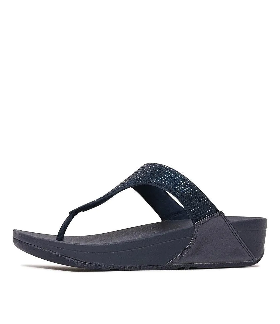 Lulu Crystal Midnight Navy Sandals