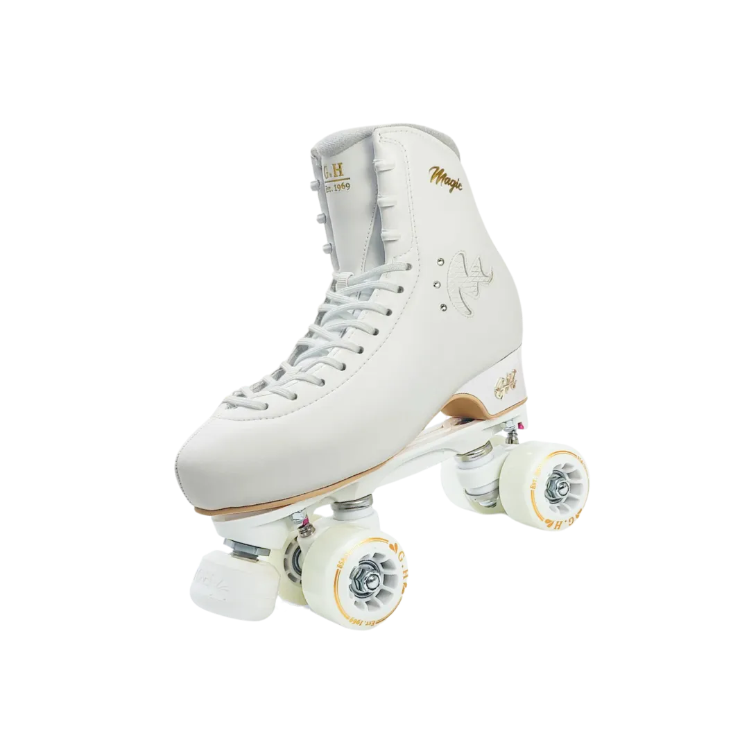 Magic Quad Roller Skates (vegan leather）