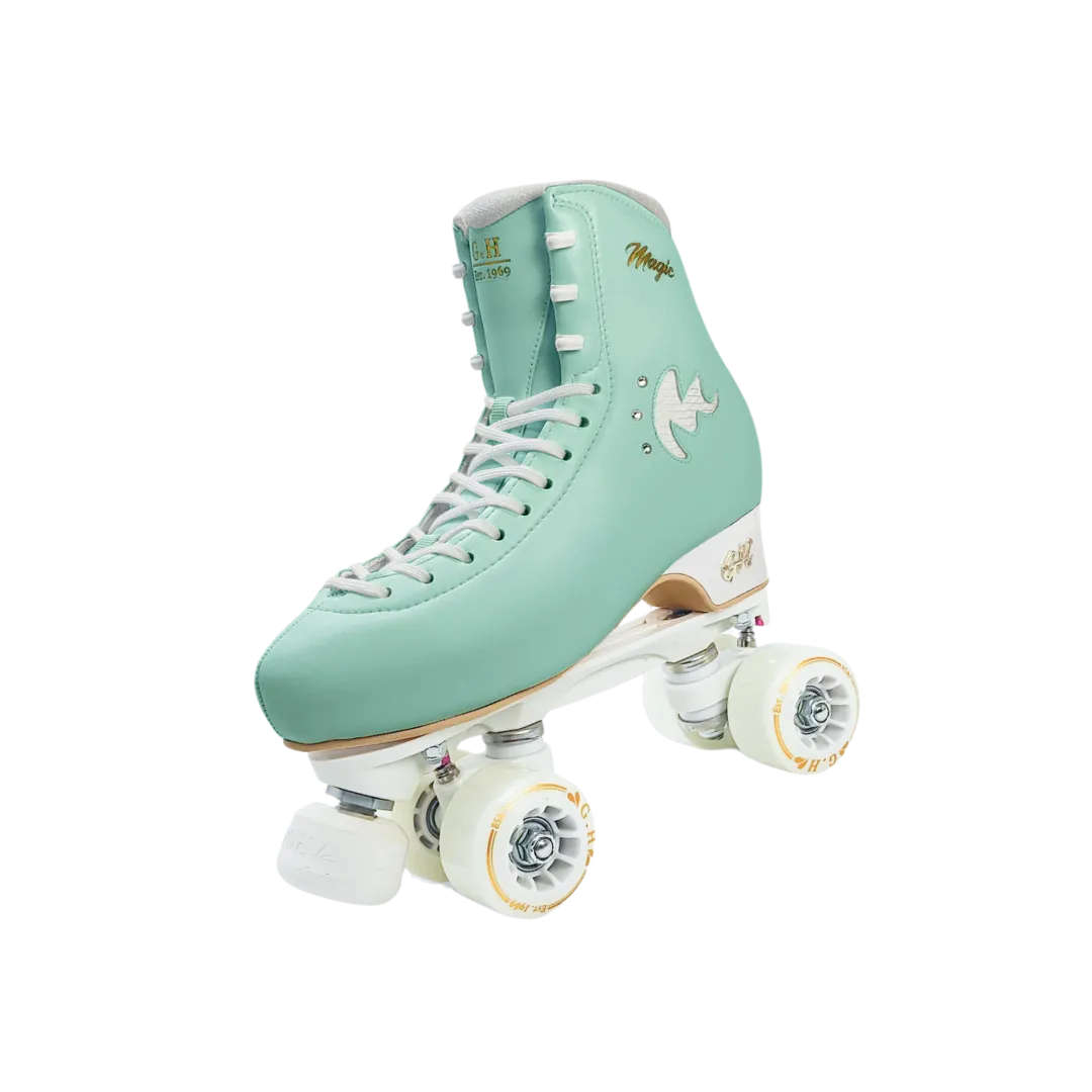 Magic Quad Roller Skates (vegan leather）