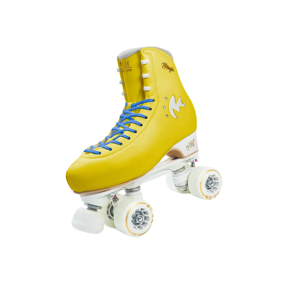 Magic Quad Roller Skates (vegan leather）